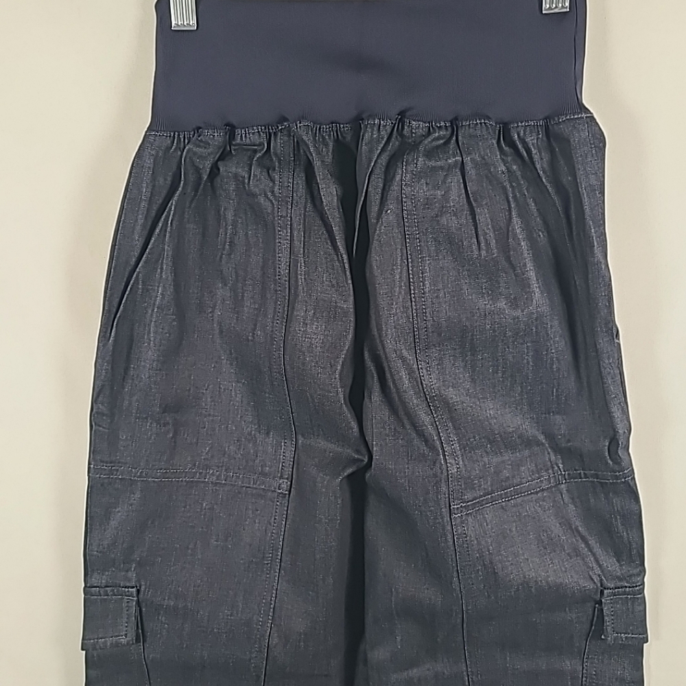 Cinq a Sept Giles Denim Pull On Elastic Cargo Jogger Pants Raw Indigo Blue Sz S - Picture 8 of 8